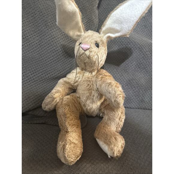 Cottage Collectibles Ganz Artist Sue Coe Rabbit 1999 Handcrafted jointed 23" - Picture 4 of 7